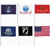12x18 U.S. Military Branches with POW MIA Pow MIa and