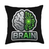 AI Brain Artificial Intelligence Engineer Specialist Coder Throw Pillow