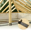 ZJIVQO 4 PCS Fence Post Security, Brackets Fence Post Holder,