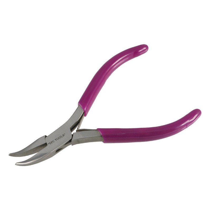 Purple Jewelry Pliers Set of 5 on Block Holder -