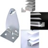 4pcs Metal Hold Down Brackets Blind Bottom Rail Holder Replacements