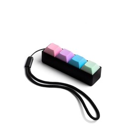 [Customizable Keycap Colors!] 4 Key Mechanical Keyboard Fidget:_White_Clicky/Thocky_I want random colors