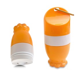 Sunscreen Applicator, Roll-On Sunscreen Applicator for Kids & Adults - Lotion Roller Ball with Sponge for Suncream, Aloe Vera Gel & Moisturizer (Orange)