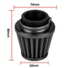 ETOPARS 2Pcs Black Motorcycle Air Intake Filter Kit Auto Cold