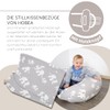 HOBEA-Germany Cover for Breastfeeding Pillow, 190 cm Designs, Grey with