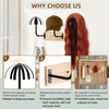 MEEMENG Wig holder for Multiple Wigs, 6 PCS Sturdy Wall