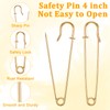 15 Pcs Large Safety Pins Gold Extra Large Safety Pins