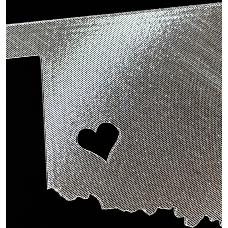 Diamond Etched Products Oklahoma OK State Car Tag Diamond Etched