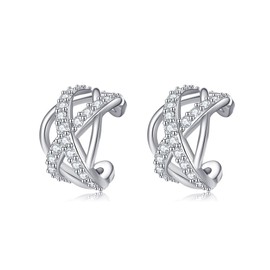 Celtic Ear Cuffs 925 Sterling Silver Ear Cuff Earrings for Women Non Piercing Celtic Earring Non Pierced Jewelry for Women