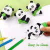 4 pcs Panda Erasers for Kids Classroom Prizes，Large Size Puzzle