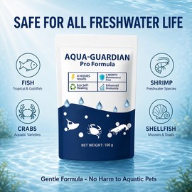 Aqua Guardian Pro Formula for Pond, Long-Lasting Clean Water,Decorative Water Features, Fish Ponds, and Backyard Water Clarity Care.