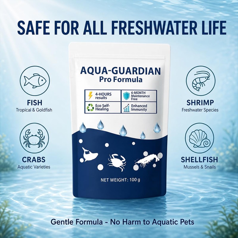 Aqua Guardian Pro Formula for Pond, Long-Lasting Clean Water,Decorative Water