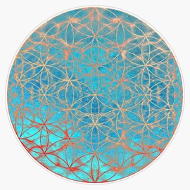 Flower of Life Sticker Bumper Sticker Vinyl Decal 5"