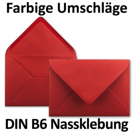 Neuser FarbenFroh 80 g/m² B6 envelopes, 175 x 125 mm, wet sealing