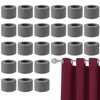 Grey Foam Curtain Spacers for Eyelet Curtains Compatibility-28mm 24 Pcs