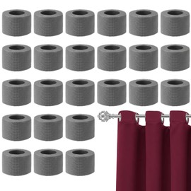 Grey Foam Curtain Spacers for Eyelet Curtains Compatibility-28mm 24 Pcs