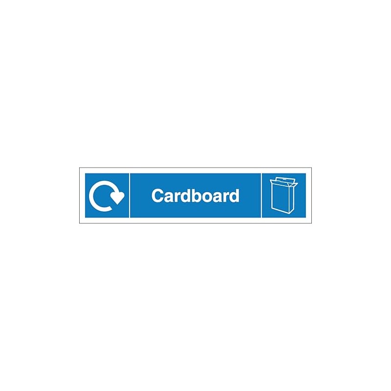 V Safety WRAP - Cardboard Recycling - Slim Landscape 250