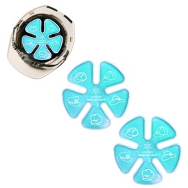 Ice Packs for Hat, Helmet Pack, Used for Catcher Helmets, Outdoor Sport, Equestrian Riding, Operation On The Head, Relieve Summer Heat and Keep Cool, Riding Helmet Ice Pad (Green 2PCS)