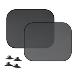 Car Sunshade, Sides, UV Protection, Car Window, Sun Shade, Light Shield, Insulated, Foldable, Suction Cup, Easy to Put On and Take Off, Mesh Curtains, For Light Vehicles, Compact, 17.3 x 14.2 inches