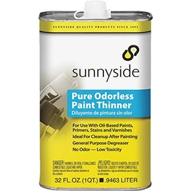 Sunnyside 70532 Pure Odorless Paint Thinner, Quart