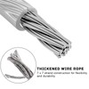 SaferCCTV 59Pcs Sun Shade Sail Hardware Kit with 98FT Cable