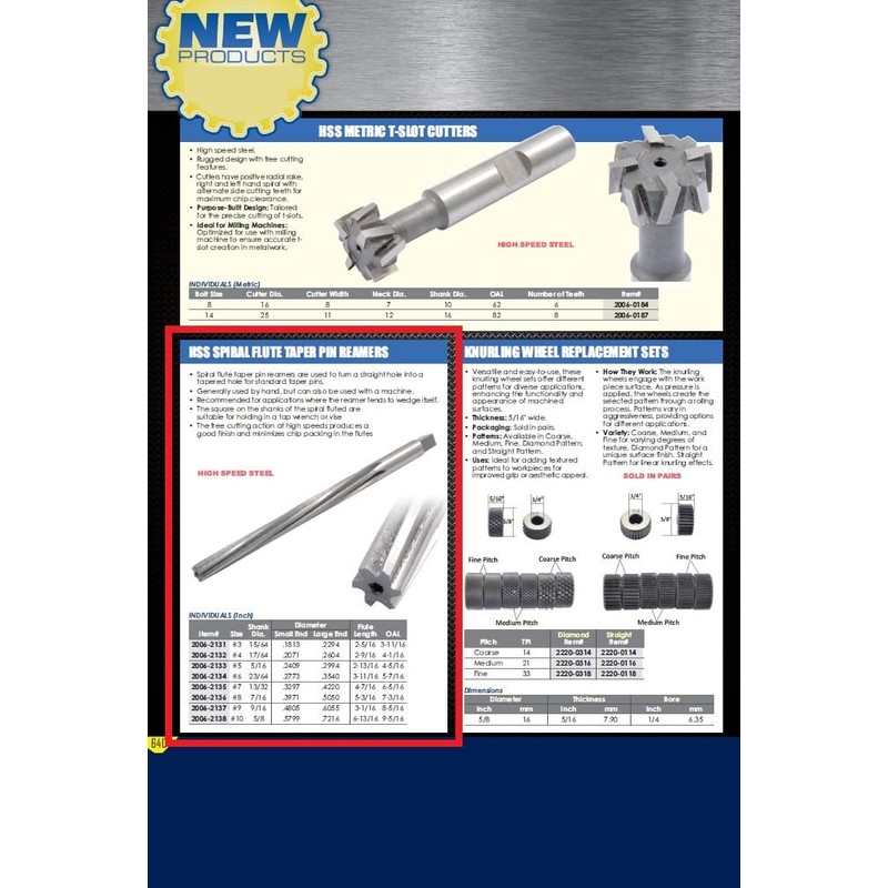 HHIP 2006-2132#4 High Speed Steel Spiral Flute Taper Pin Reamer