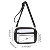 DONGKER Durchsichtige Tasche Damen, Transparente Crossbody Schultertasche, Stadion-Umhängetasche mit Verstellbarem