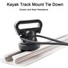 SEIWEI 4 Pcs Kayak Rail Bracket Tie Down Straps Vertical