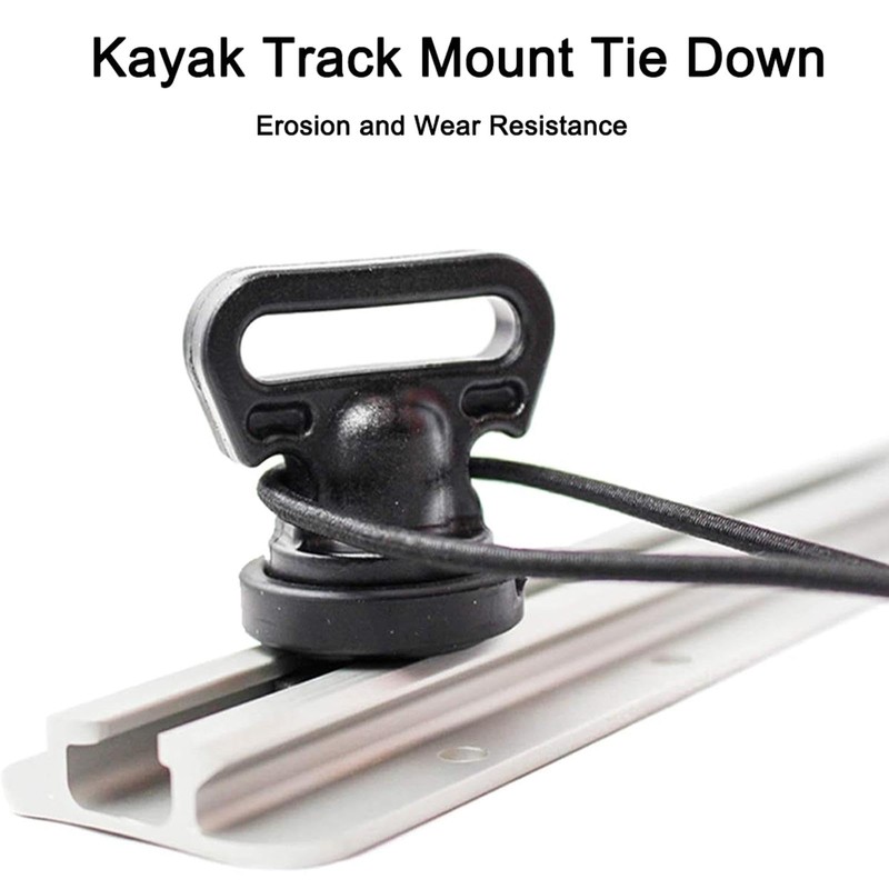 SEIWEI 4 Pcs Kayak Rail Bracket Tie Down Straps Vertical