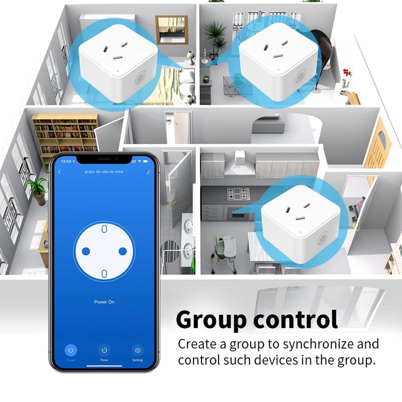 Smart Plug, Wi-Fi Enabled, Voice Control - 2 Pack, Alexa,