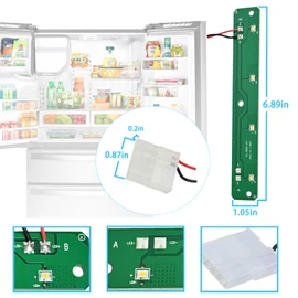 W11042554 W11527432 W11387579 W11333374 Refrigerator Light Assy Module Brand Fits for Whirlpool Maytag Amana Refrigerator LED Light Module Replacement wrx735sdhz02 Light Replacement (PCB Only)
