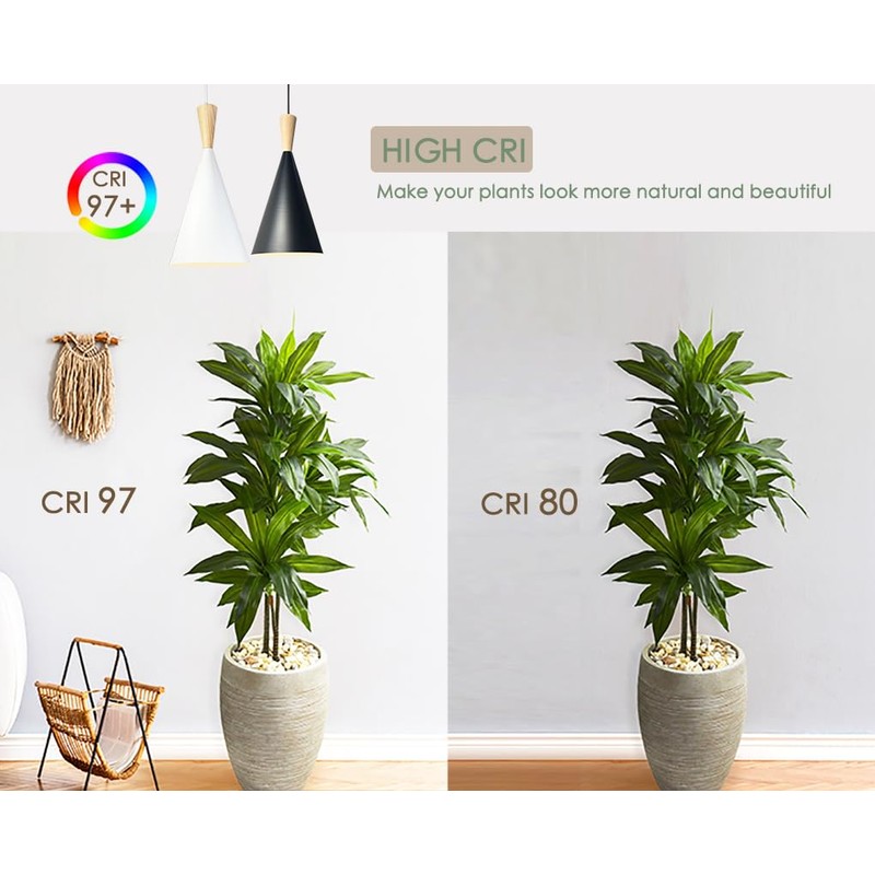 VALIKIY Hanging Grow Light, 20W Full Spectrum Pendant Grow Lights