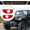 REPAIROCK 1pair Fog Light Grill for Jeep Wrangler JL Gladiator