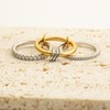 RIXERKOC Gold Stackable Rings for Women Non Tarnish 18k Gold-Plated
