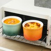 8oz Porcelain Ramekins, Henten Home Souffle Dishes Bowls for Baking,