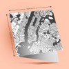 1 x Greeting Card Abstract Manhattan Urban Street Map -