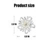 Fashion Pearl Floral Brooch Pin for Women Girls Wedding Paryty
