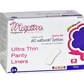 Maxim Hygiene Natural Cotton Ultra Thin Pantiliners Light Days - 24 Pads - Each x 1