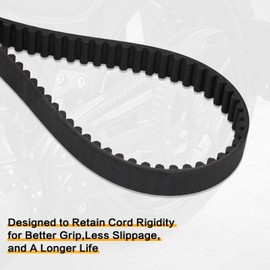 VG MOTO 132T 1-1/2" Rear Drive Belt Replacement for Harley Davidson Softail Tour Electra Glide Rider Fat Boy Heritage FLT FXR FLST FXST 1986-1994 Replace 40023-86 1204-0046