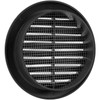 Vent Systems 4" Inch Black Circular Plastic Vent Cover -