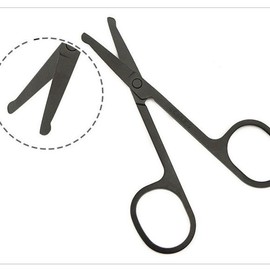 Safety Nose Hair Scissors Black/Nose Hair Scissors Nose Hair Scissors Nose Scissors Nose Hair Trimming Nose Hair Trimming / 안전 콧털가위 블랙/코털가위 콧털가위 코가위 코털정리 콧털정리