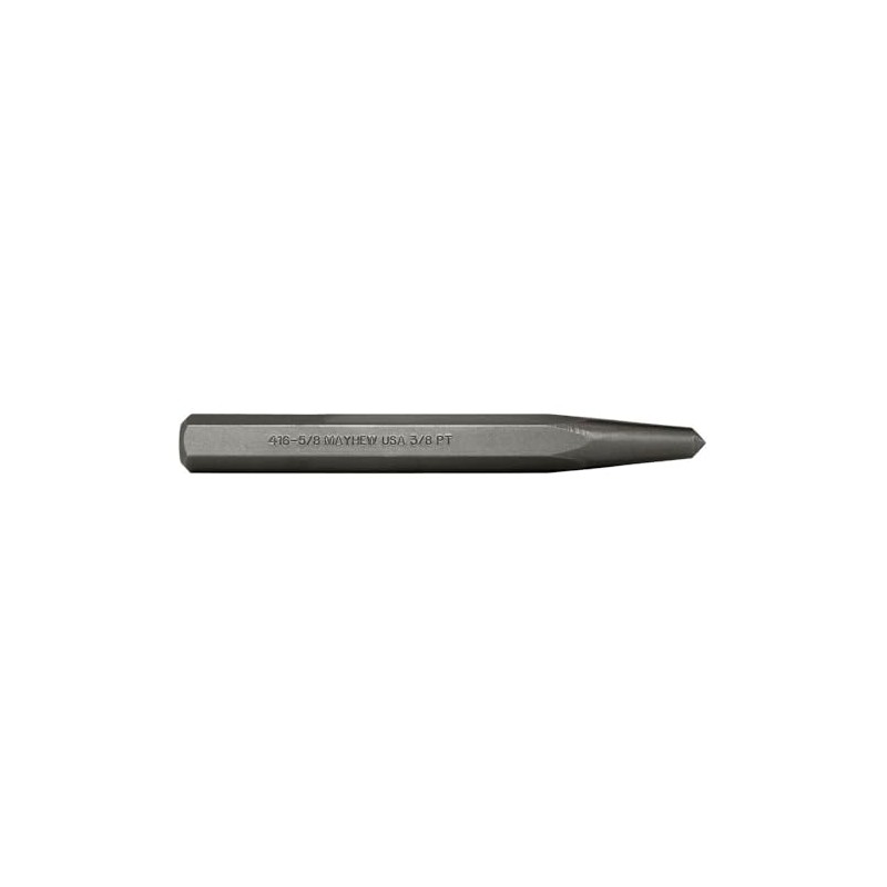 Mayhew Tools 74004 Center Punch, 5/8" x 3/8" Point, Shot