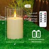 Zevanor 4" x 7" Large Flameless Pillar Waterproof LED Acrylic