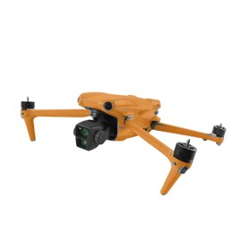 MightySkins Skin Compatible with DJI Air 3 - Solid Orange | Protective, Durable, and Unique Vinyl Decal wrap Cover | Easy to Apply, Remove, and Change Styles