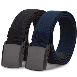 WYuZe Elastic Stretch Belt Mens Outdoor Military Work Hiking Belt Fit Waist 28-50"