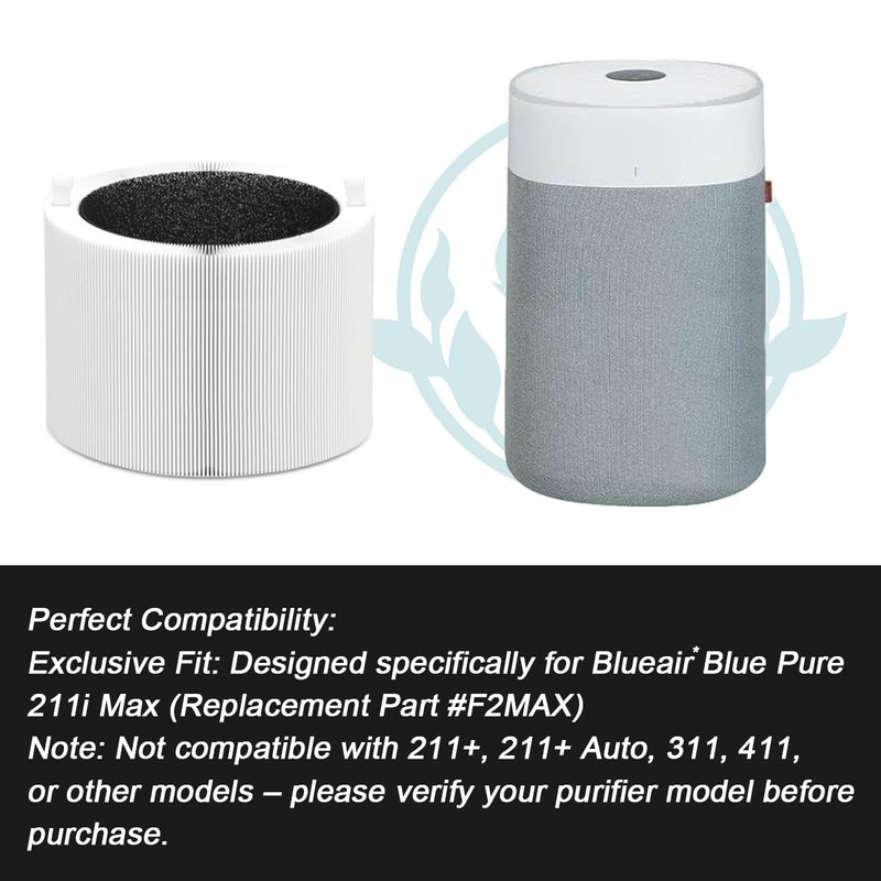 211i Max Replacement Filter Compatible with Blue Pure 211i Max