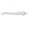 10Pcs Pearl Shoe Chains Polished ABS Resin Metal Buckle Widely