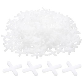 sourcing map 100pcs Tile Spacers 3mm Hard Plastic Cross Tiles Leveler Spacer Installation Ceramic Spacing Clips for Wall Floor