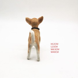 UCCKEYI Chihuahua Dog - Collectible Statue Figurine Figure Sculpture (Standing 12cm high)