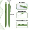 Wiaziert BallPoint Pens, 100 Pack (BLACK Ink),Bulk Pens, Green Barrel,Click